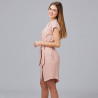 VESTIDO BOTON FORRADO VIVAZ X.LINEN GARYS