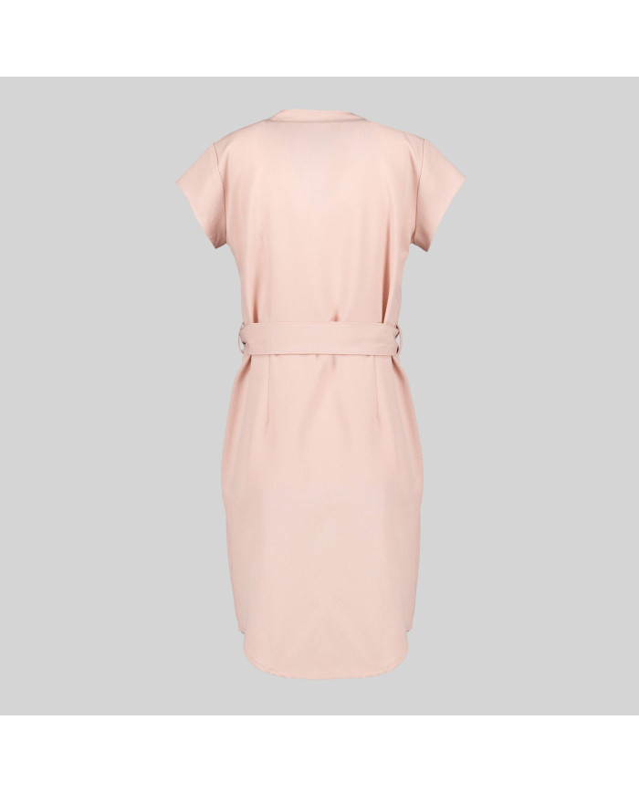 VESTIDO BOTON FORRADO VIVAZ X.LINEN GARYS