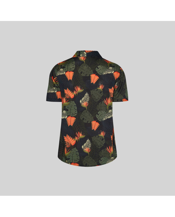 CAMISA MUJER CUELLO SOLAPA HAWAIANA GARYS