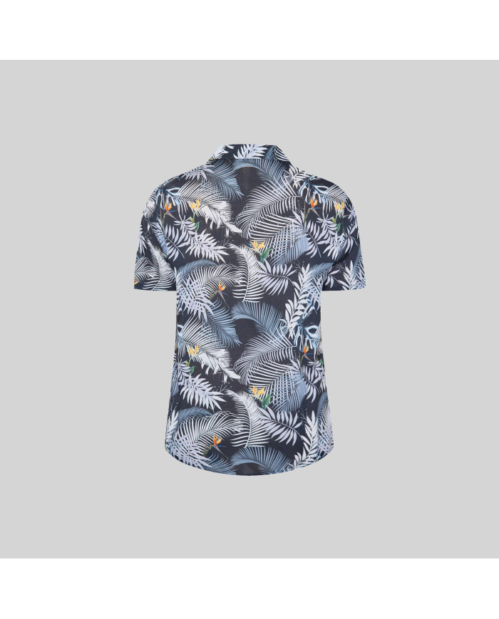 CAMISA MUJER CUELLO SOLAPA HAWAIANA GARYS