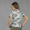 CAMISA MUJER CUELLO SOLAPA HAWAIANA GARYS