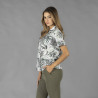CAMISA MUJER CUELLO SOLAPA HAWAIANA GARYS