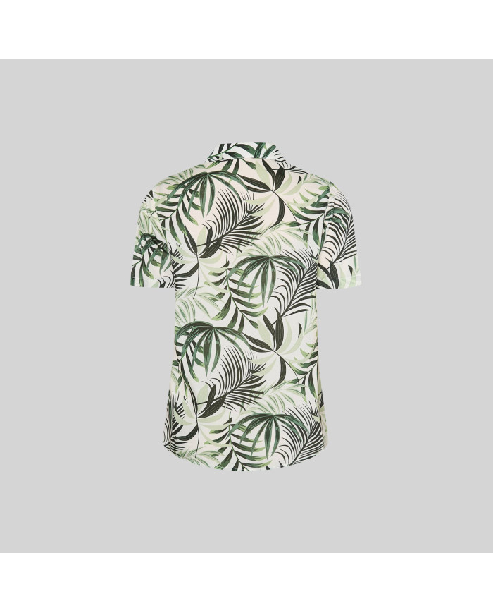 CAMISA MUJER CUELLO SOLAPA HAWAIANA GARYS