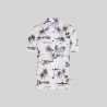 CAMISA MUJER CUELLO SOLAPA HAWAIANA GARYS