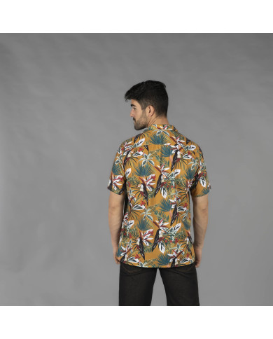 CAMISA HOMBRE CUELLO SOLAPA HAWAI GARYS