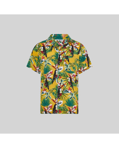 CAMISA HOMBRE CUELLO SOLAPA HAWAI GARYS
