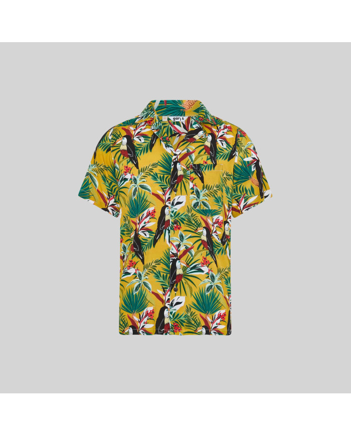 CAMISA HOMBRE CUELLO SOLAPA HAWAI GARYS