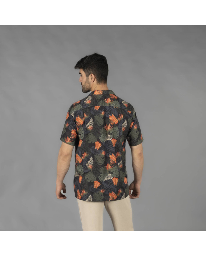 CAMISA HOMBRE CUELLO SOLAPA HAWAI GARYS
