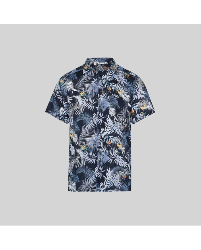 CAMISA HOMBRE CUELLO SOLAPA HAWAI GARYS