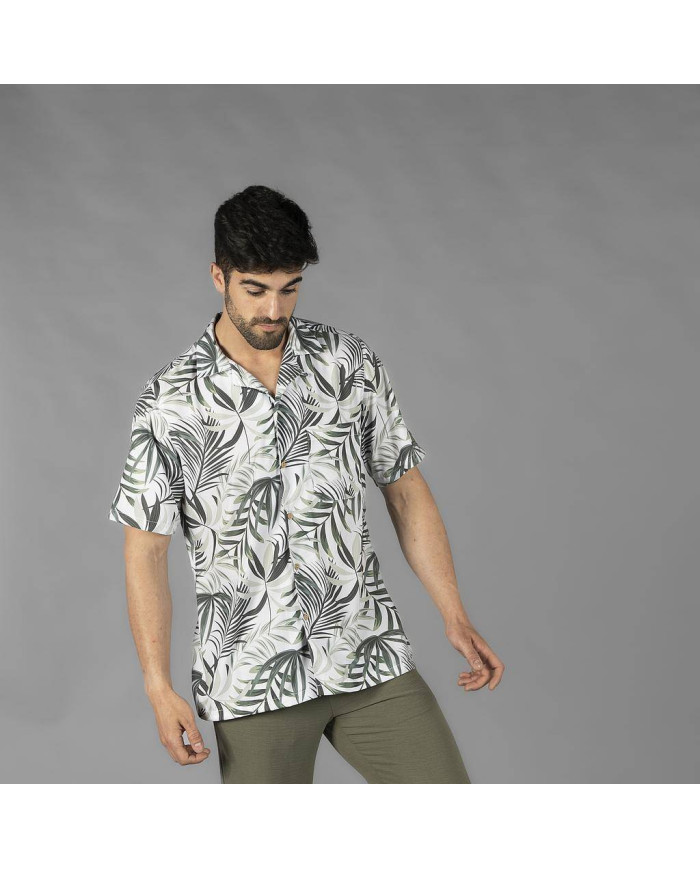 CAMISA HOMBRE CUELLO SOLAPA HAWAI GARYS