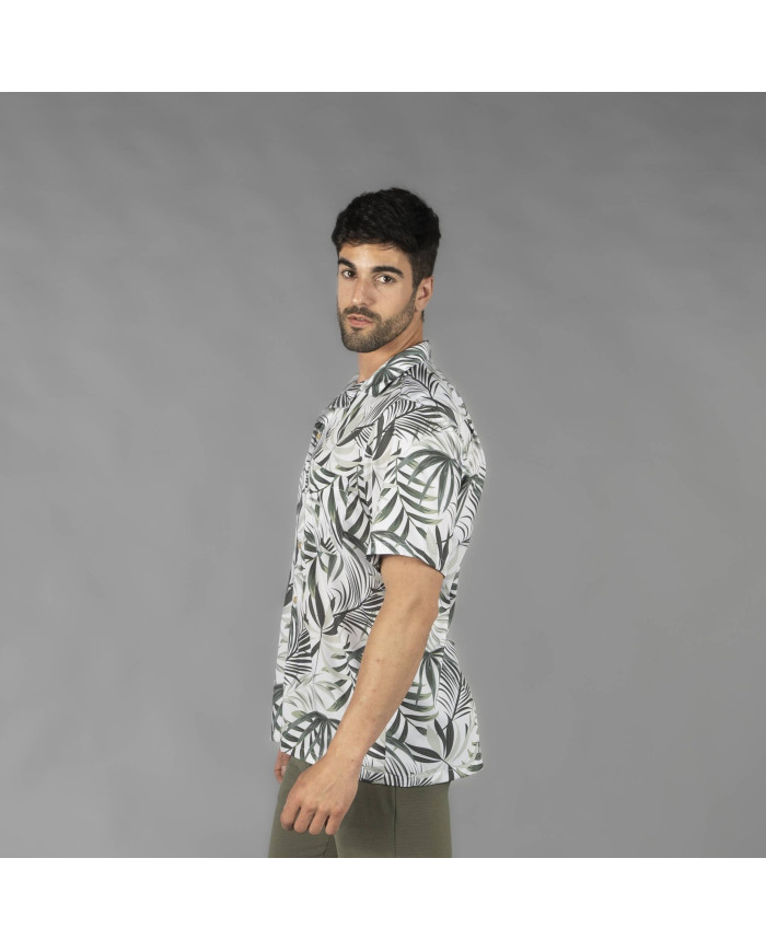 CAMISA HOMBRE CUELLO SOLAPA HAWAI GARYS