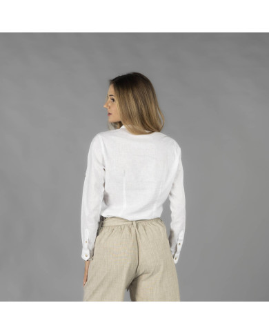CAMISA MUJER LINO/COTTON CUELLO MAO KAULA GARYS