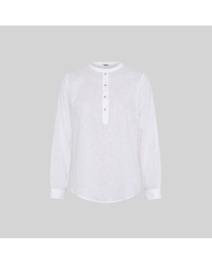 CAMISA MUJER LINO/COTTON CUELLO MAO KAULA GARYS