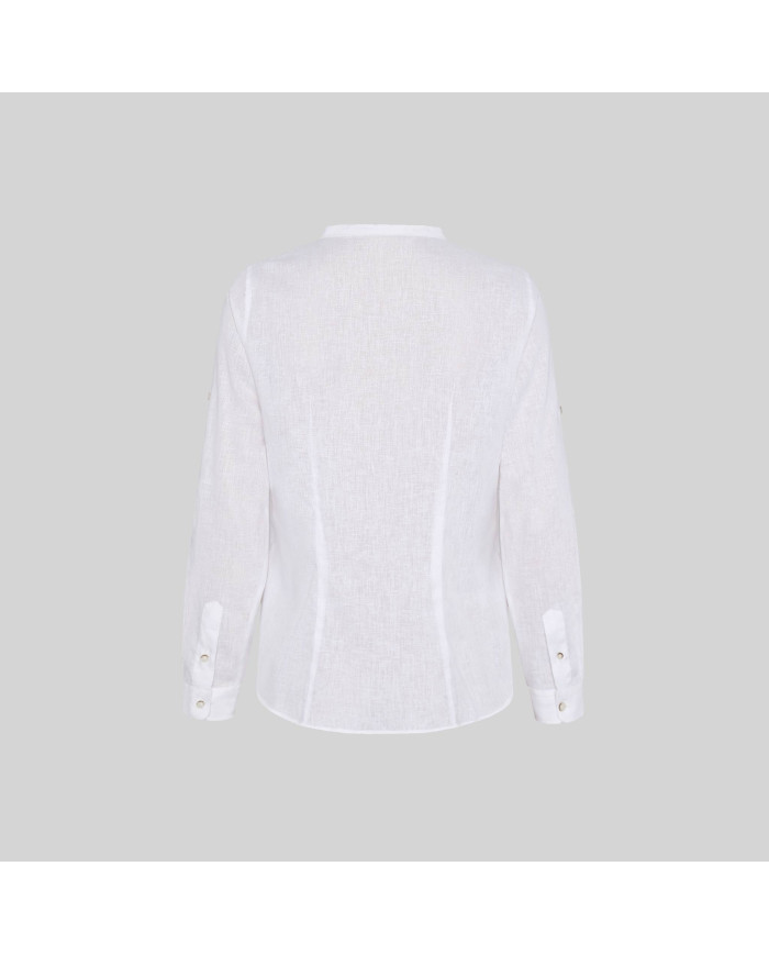 CAMISA MUJER LINO/COTTON CUELLO MAO KAULA GARYS