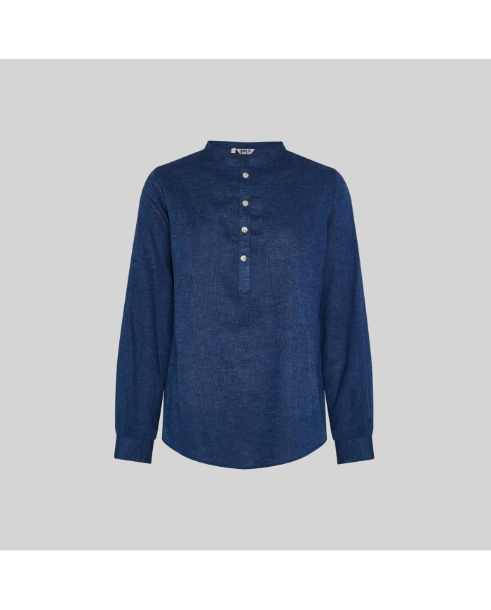 CAMISA MUJER LINO/COTTON CUELLO MAO KAULA GARYS