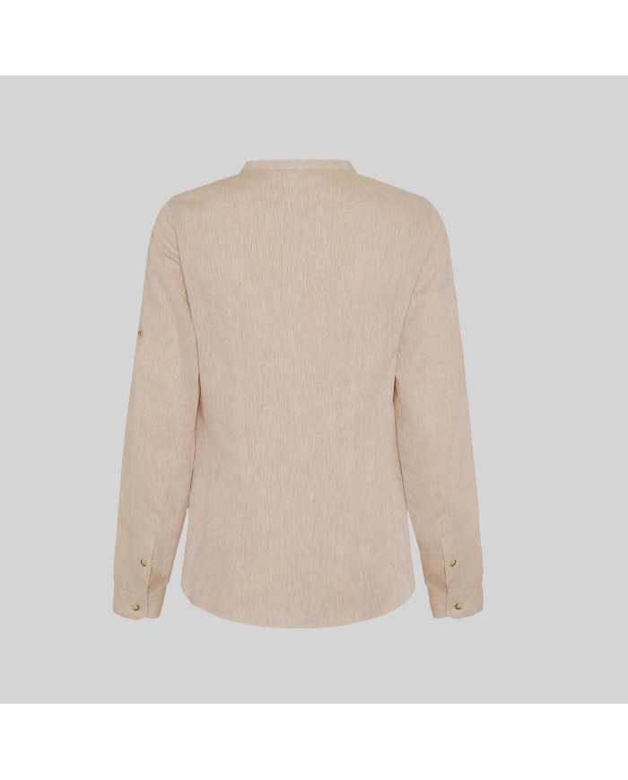 CAMISA MUJER LINO/COTTON CUELLO MAO KAULA GARYS