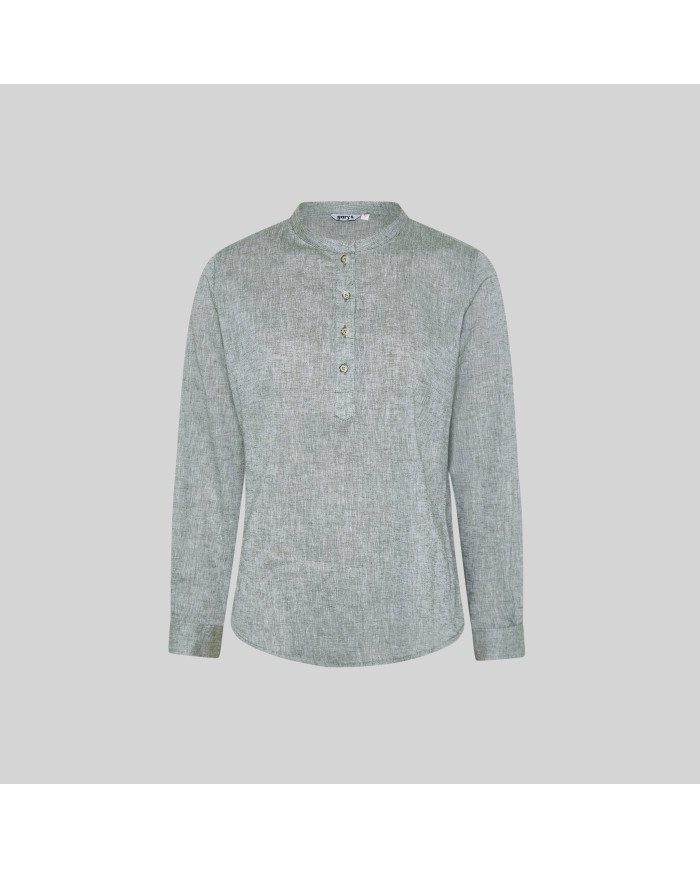 CAMISA MUJER LINO/COTTON CUELLO MAO KAULA GARYS