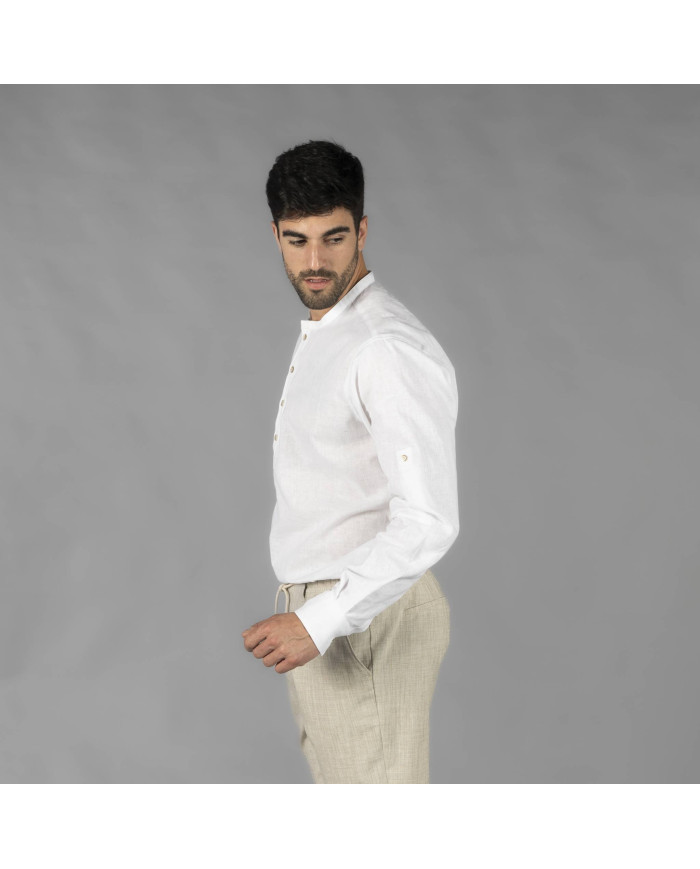 CAMISA HOMBRE LINO/COTTON CUELLO MAO TIWI GARYS