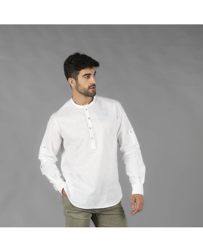 CAMISA HOMBRE LINO/COTTON CUELLO MAO TIWI GARYS