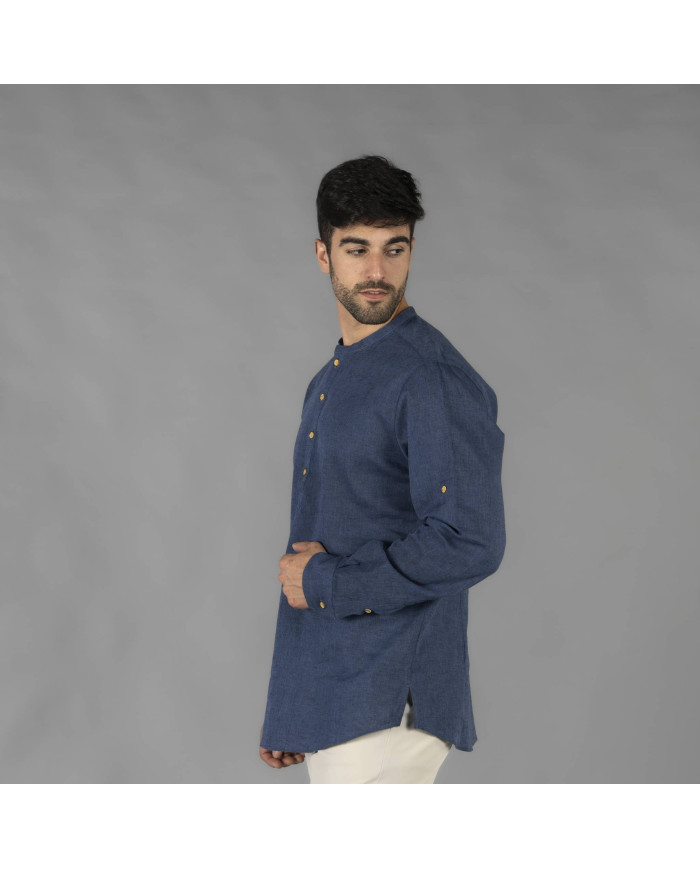 CAMISA HOMBRE LINO/COTTON CUELLO MAO TIWI GARYS