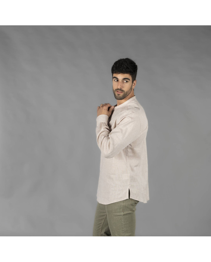CAMISA HOMBRE LINO/COTTON CUELLO MAO TIWI GARYS