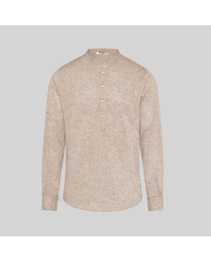 CAMISA HOMBRE LINO/COTTON CUELLO MAO TIWI GARYS