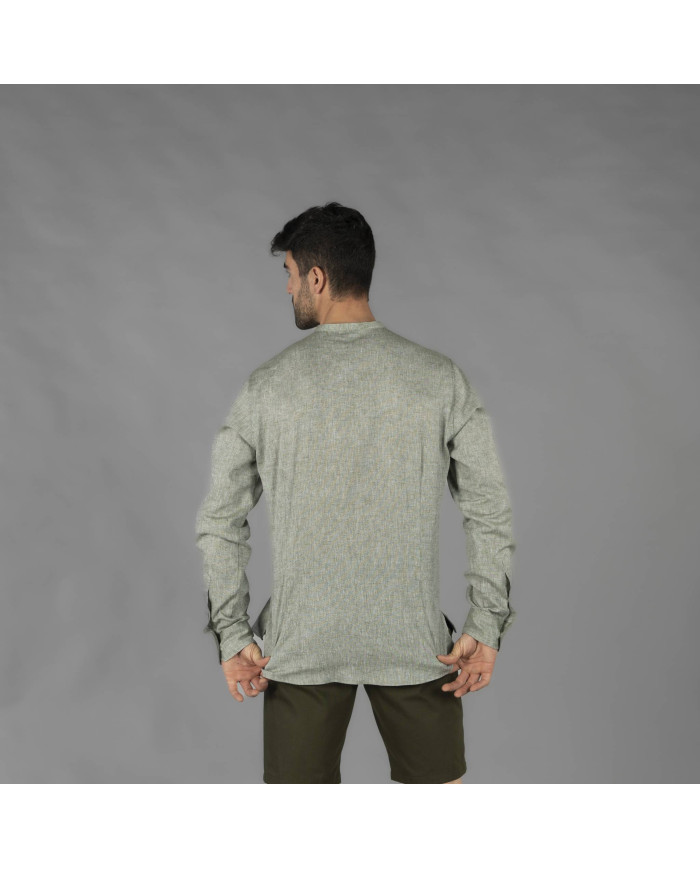 CAMISA HOMBRE LINO/COTTON CUELLO MAO TIWI GARYS