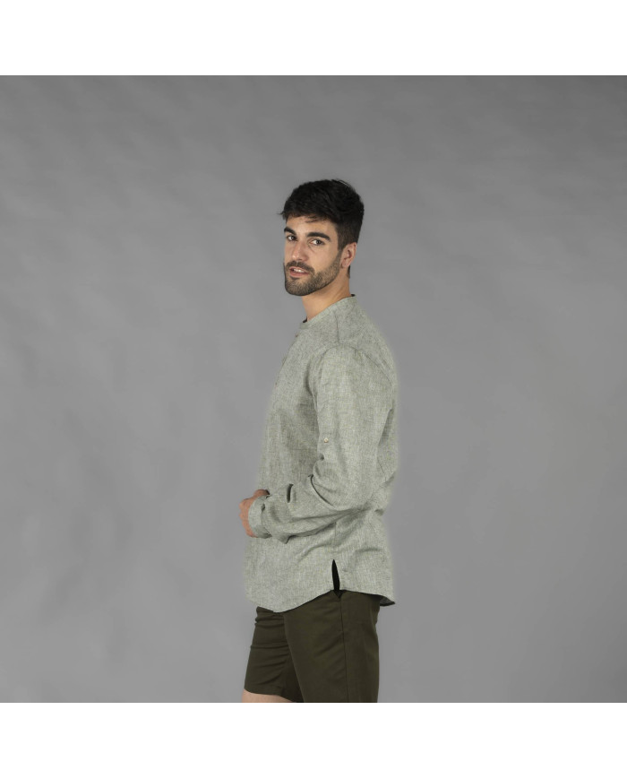 CAMISA HOMBRE LINO/COTTON CUELLO MAO TIWI GARYS