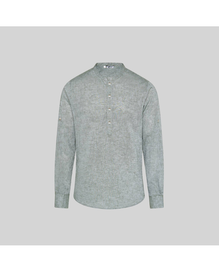 CAMISA HOMBRE LINO/COTTON CUELLO MAO TIWI GARYS