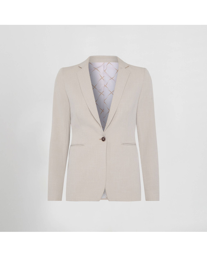 AMERICANA MUJER 1 BOTON X.LINEN GARYS