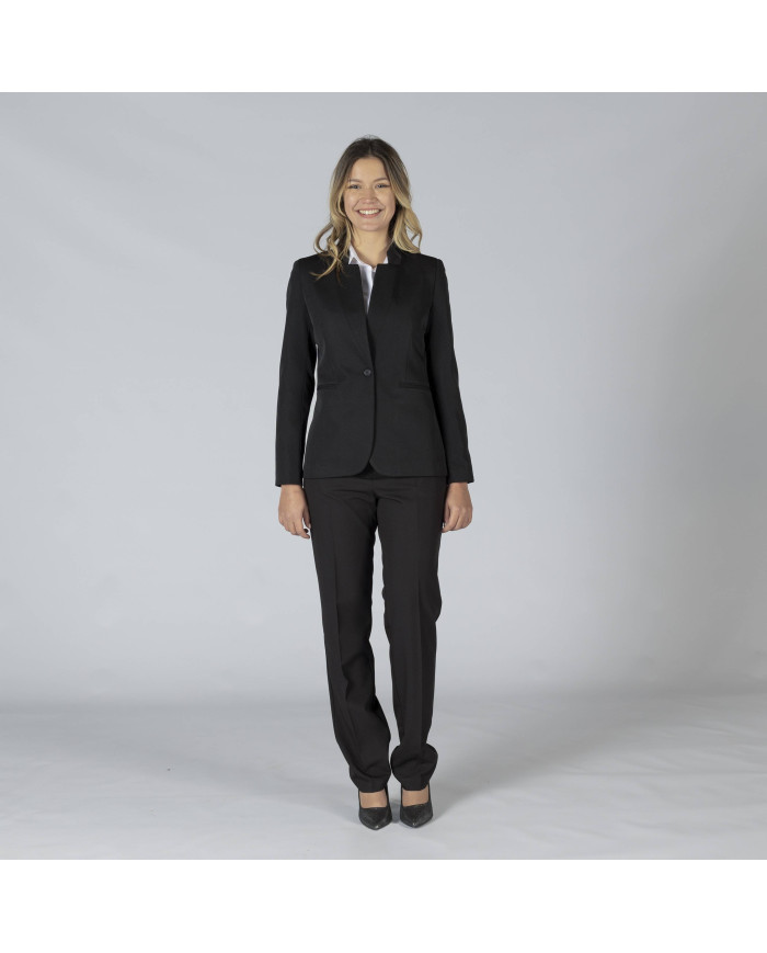 AMERICANA MUJER 1 BOTON SOLAPA INVERTIDA TRIVIAL GARYS