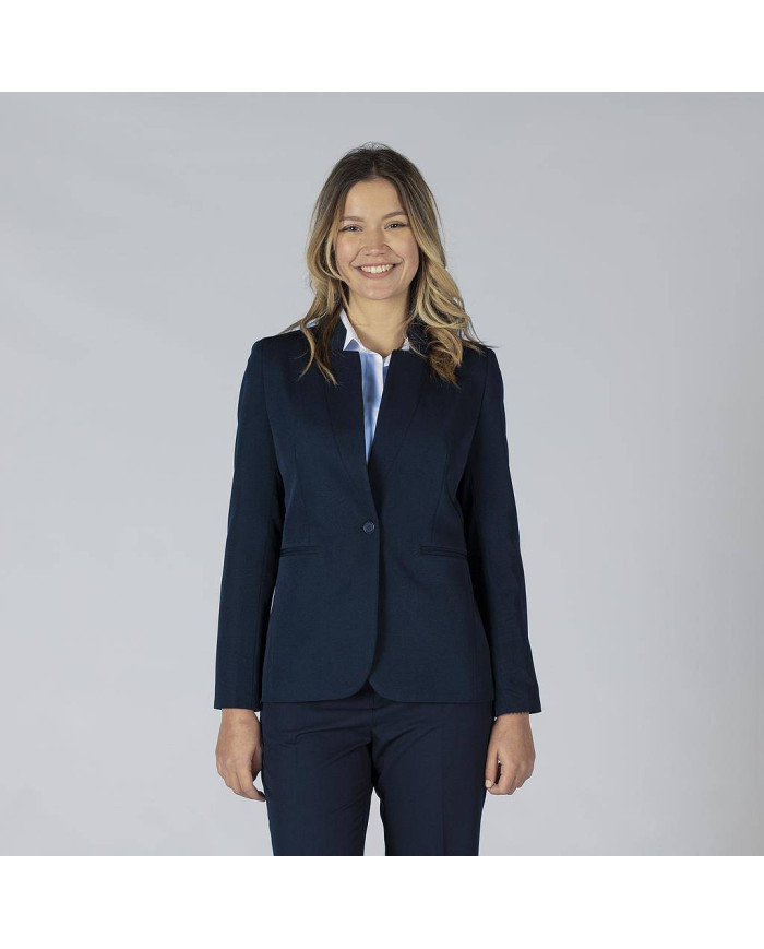 AMERICANA MUJER 1 BOTON SOLAPA INVERTIDA TRIVIAL GARYS