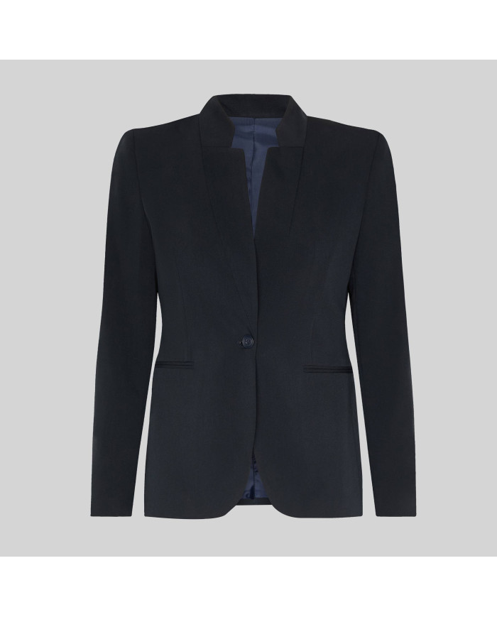 AMERICANA MUJER 1 BOTON SOLAPA INVERTIDA TRIVIAL GARYS