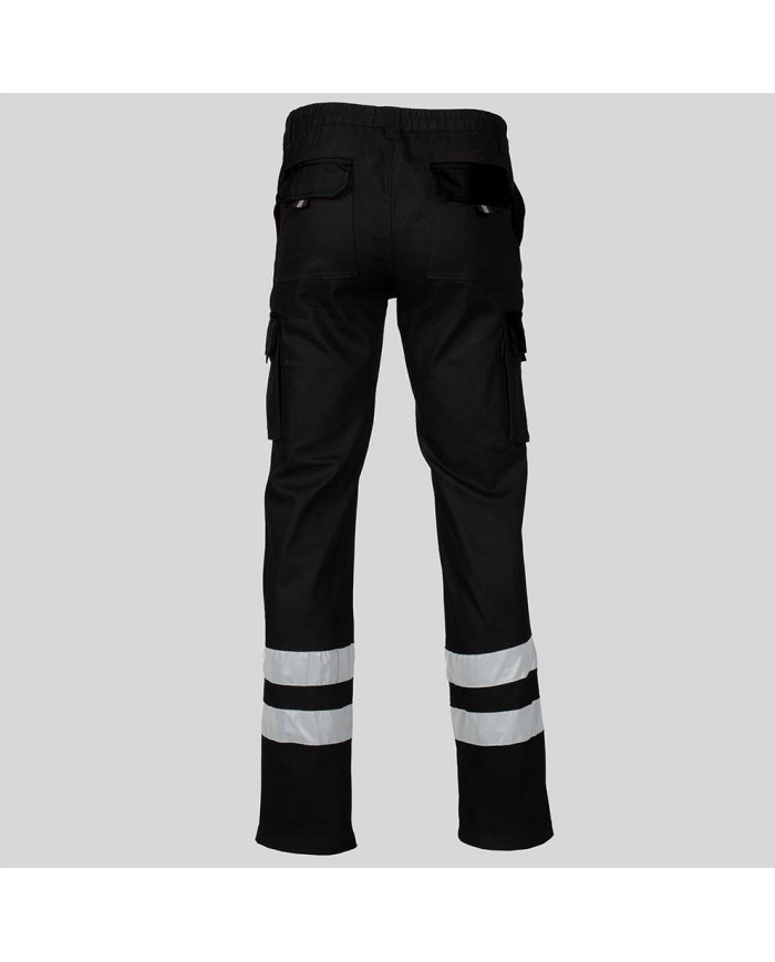 PANTALON UNISEX MULTIBOLSILLOS ELASTICO GAMO 2 BANDAS REFLECTANTES GARYS