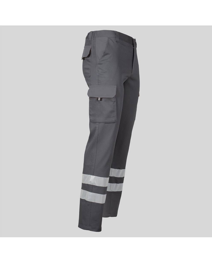 PANTALON UNISEX MULTIBOLSILLOS ELASTICO GAMO 2 BANDAS REFLECTANTES GARYS