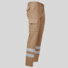 PANTALON UNISEX MULTIBOLSILLOS ELASTICO GAMO 2 BANDAS REFLECTANTES GARYS