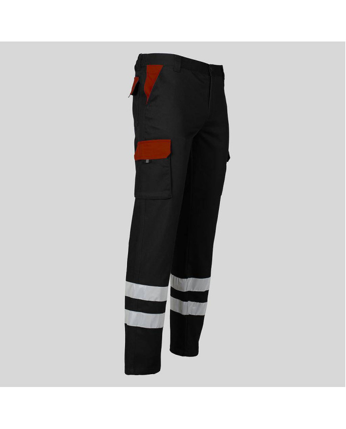 PANTALON UNISEX MULTIBOLSILLOS ELASTICO GAMO COMBI + 2 BANDAS REFLECT. GARYS