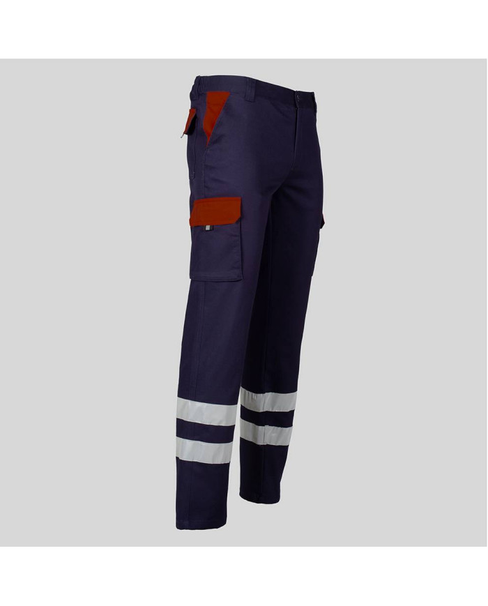 PANTALON UNISEX MULTIBOLSILLOS ELASTICO GAMO COMBI + 2 BANDAS REFLECT. GARYS