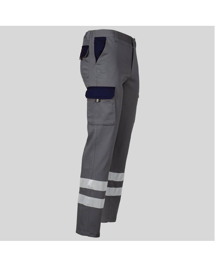 PANTALON UNISEX MULTIBOLSILLOS ELASTICO GAMO COMBI + 2 BANDAS REFLECT. GARYS
