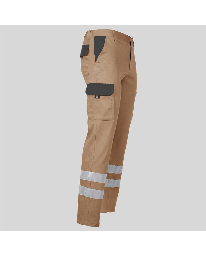 PANTALON UNISEX MULTIBOLSILLOS ELASTICO GAMO COMBI + 2 BANDAS REFLECT. GARYS