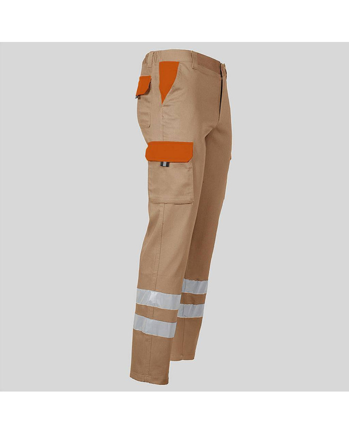 PANTALON UNISEX MULTIBOLSILLOS ELASTICO GAMO COMBI + 2 BANDAS REFLECT. GARYS