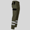 PANTALON UNISEX MULTIBOLSILLOS ELASTICO GAMO COMBI + 2 BANDAS REFLECT. GARYS