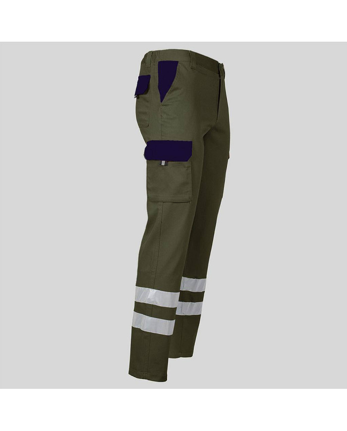 PANTALON UNISEX MULTIBOLSILLOS ELASTICO GAMO COMBI + 2 BANDAS REFLECT. GARYS