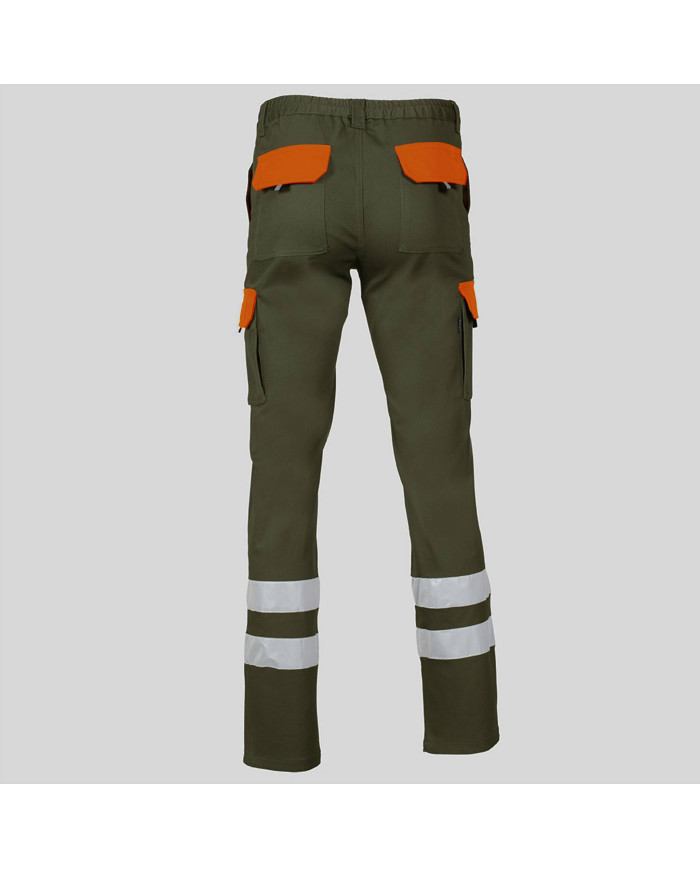 PANTALON UNISEX MULTIBOLSILLOS ELASTICO GAMO COMBI + 2 BANDAS REFLECT. GARYS