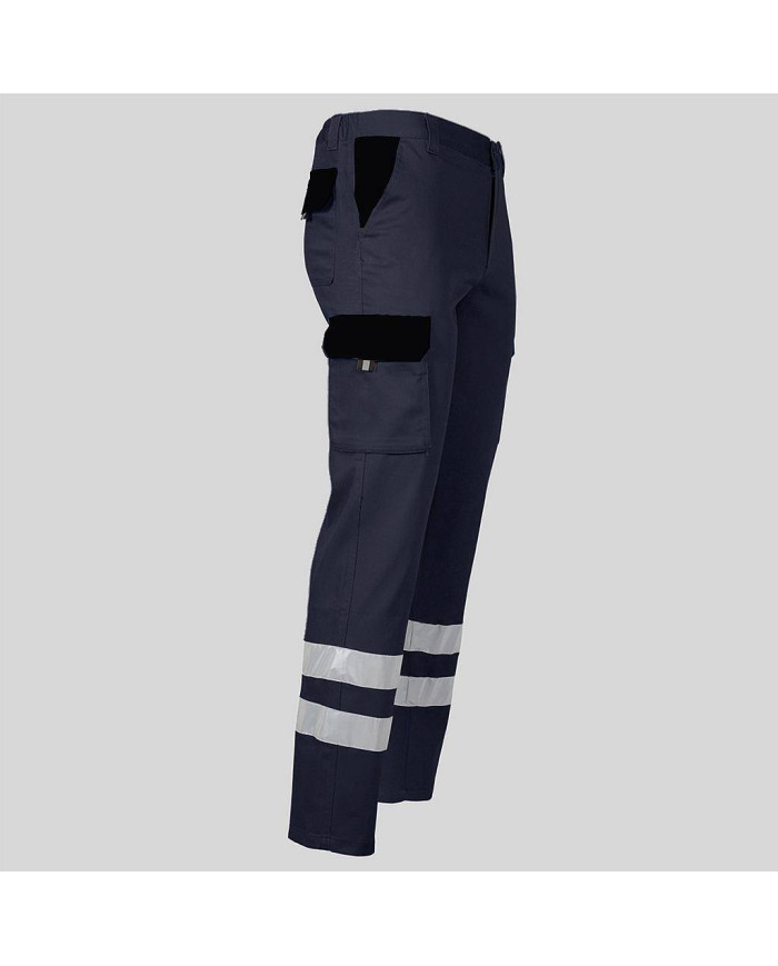 PANTALON UNISEX MULTIBOLSILLOS ELASTICO GAMO COMBI + 2 BANDAS REFLECT. GARYS