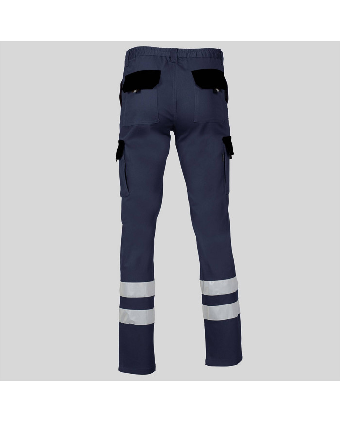 PANTALON UNISEX MULTIBOLSILLOS ELASTICO GAMO COMBI + 2 BANDAS REFLECT. GARYS