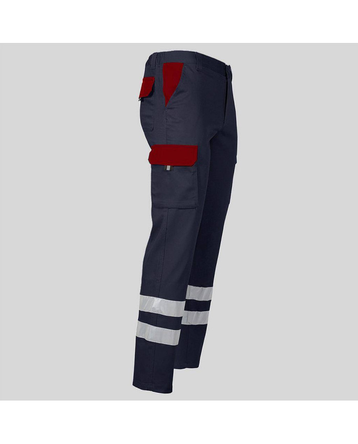 PANTALON UNISEX MULTIBOLSILLOS ELASTICO GAMO COMBI + 2 BANDAS REFLECT. GARYS