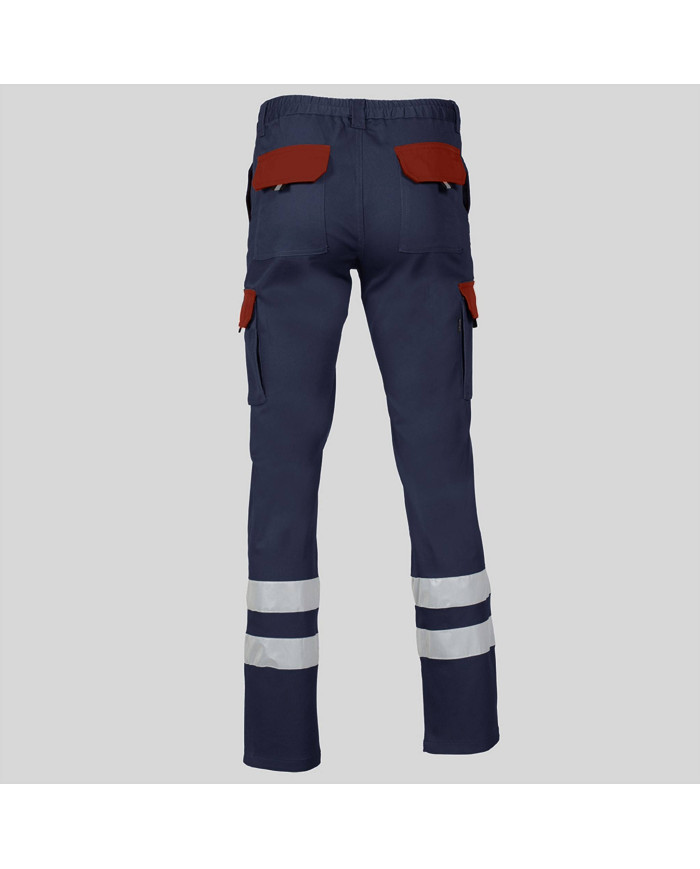 PANTALON UNISEX MULTIBOLSILLOS ELASTICO GAMO COMBI + 2 BANDAS REFLECT. GARYS