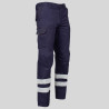 PANTALON UNISEX MULTIBOLSILLOS ELASTICO ARCE 2 BANDAS REFLECTANTES GARYS