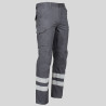PANTALON UNISEX MULTIBOLSILLOS ELASTICO ARCE 2 BANDAS REFLECTANTES GARYS